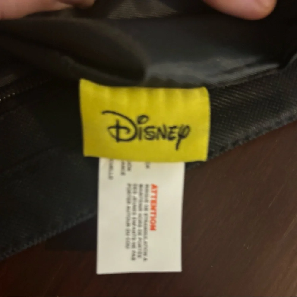 NWT Disney‎ Mickey Mouse Tote Bag Red Black White Zip Top 12x18